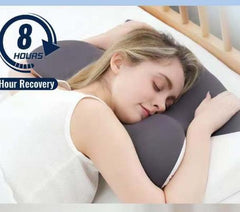 H&D Ergonomic Cervical Memory Foam Pillow – Orthopedic Contour Sleeping Support for Neck and Shoulder Pain Relief – Odorless Bed Pillow for Side, Back, and Stomach Sleepers with Washable Cooling Case