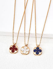 H&D Han&Loom The Fortuna Four Leaf Clover Pendant