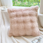 H&D Faux Rabbit Fur Throw Pillows (Cases sold separately) Hypoallergenic Indoor Decorative Pillows for Sofa Couch and Bed, Plush Soft Warm Bedding, Cute Gift for Girls and Women, Homey Vibe