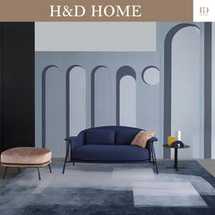 H&D HOME Modern Faux Cashmere Low Pile Area Rug Soft Cozy Microfiber Mat for Living Room Bedroom Non-Slip Rubber Backing Non-Shedding Stain-Resistant Dust-Release Easy to Clean Machine Washable Waterproof Kid & Pet Friendly