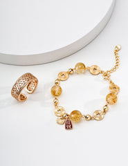 H&D Han&Loom The Imperial Feng Shui Crystal Beaded Bracelet